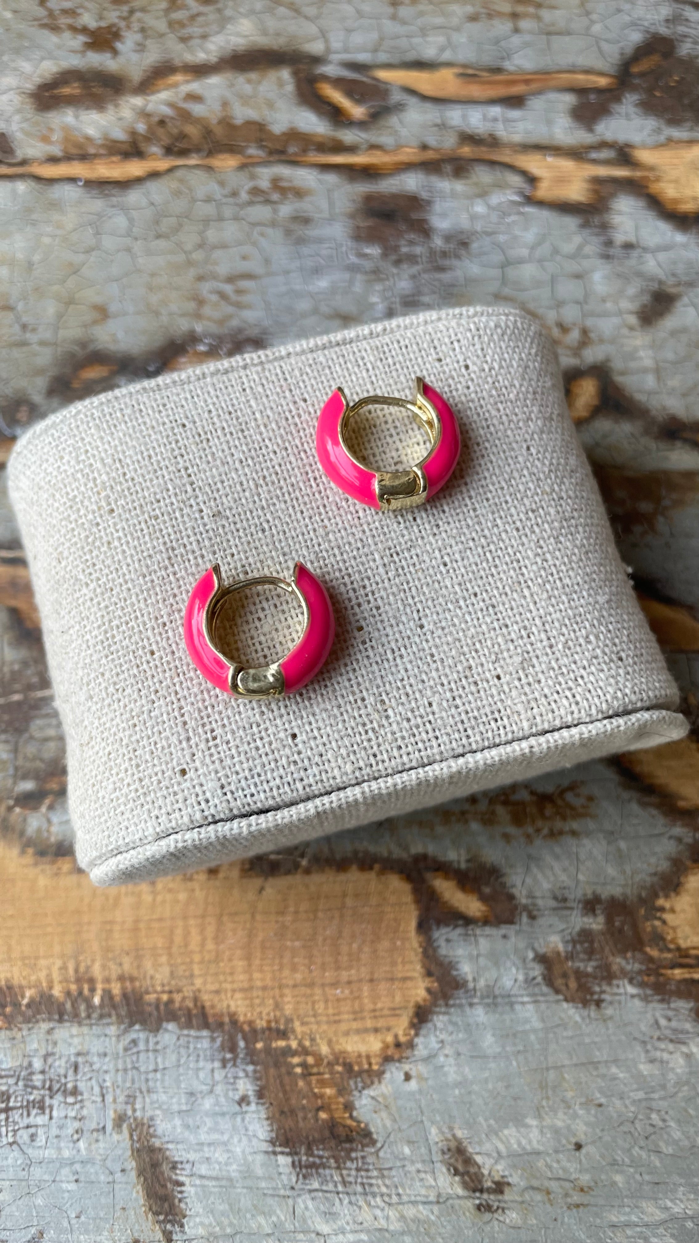 Fluo pink hoops