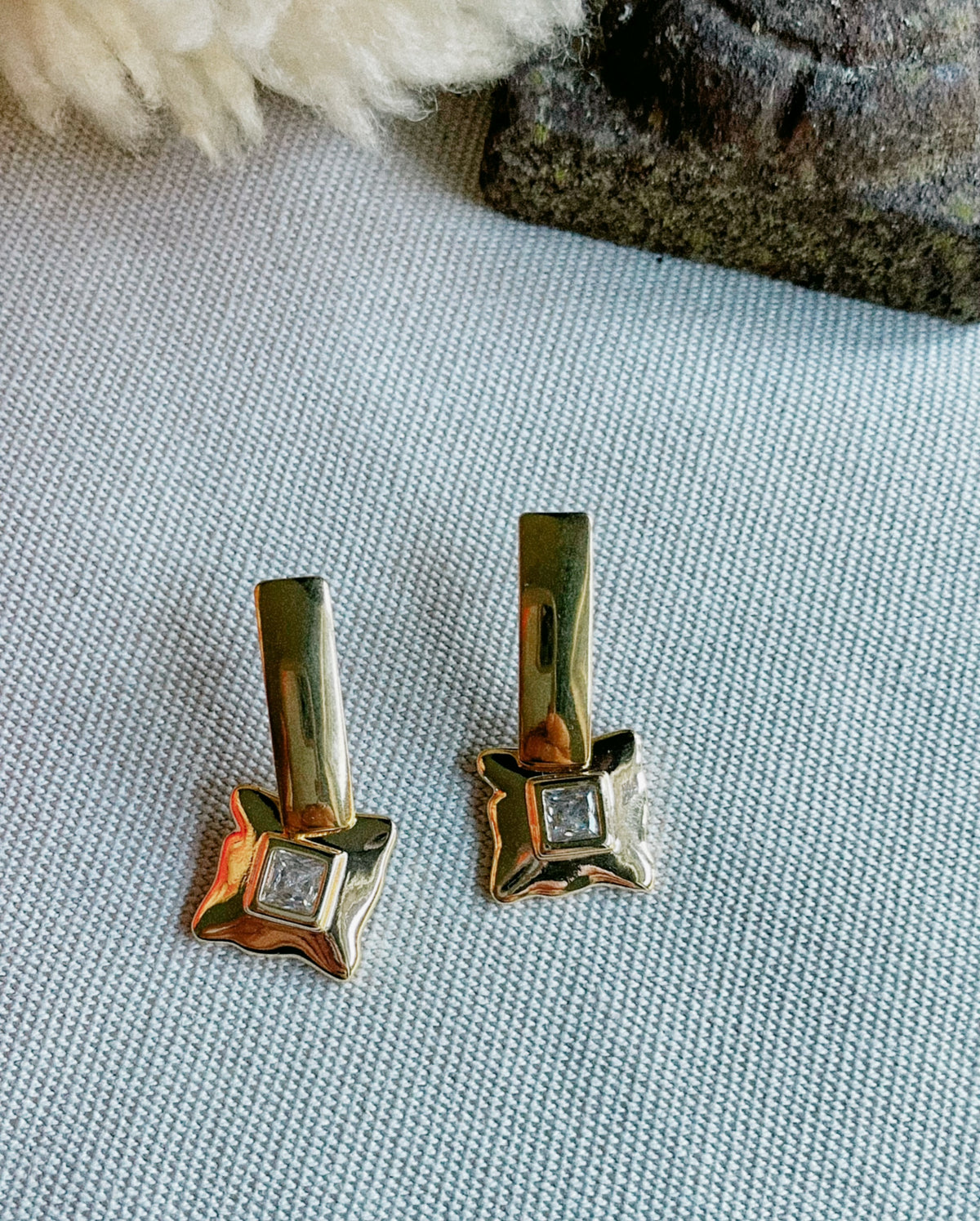 Essentials square zirkonia stekers