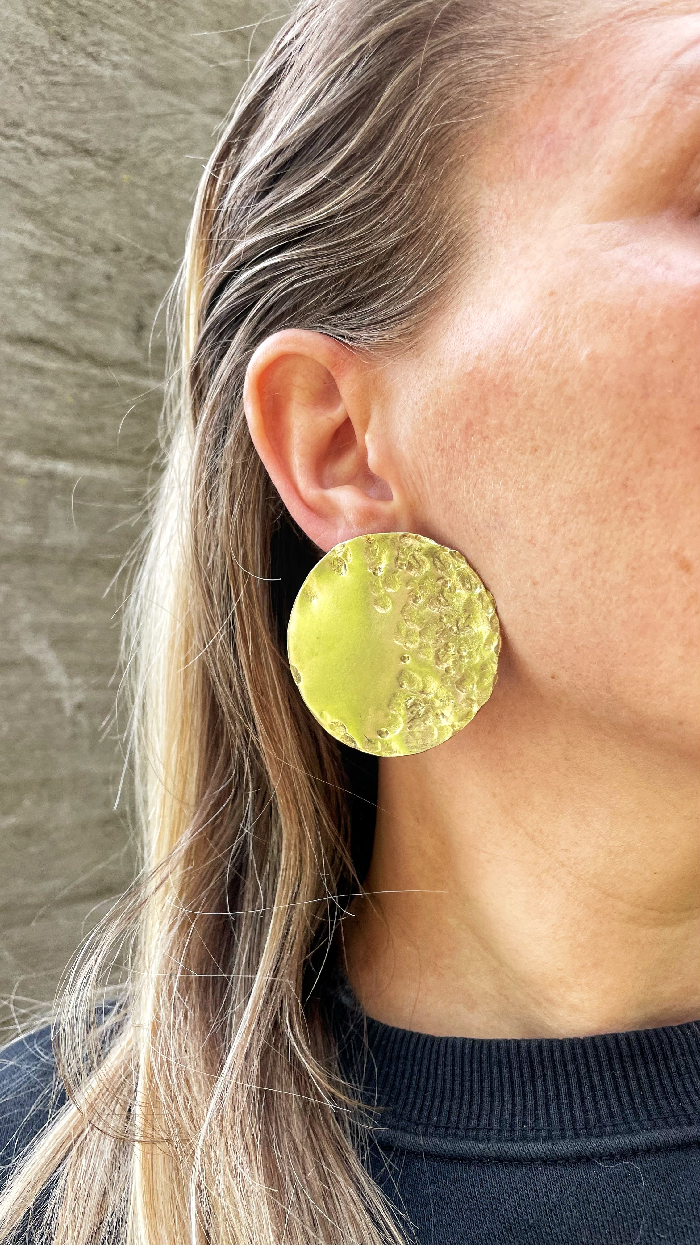 Full moon earrings