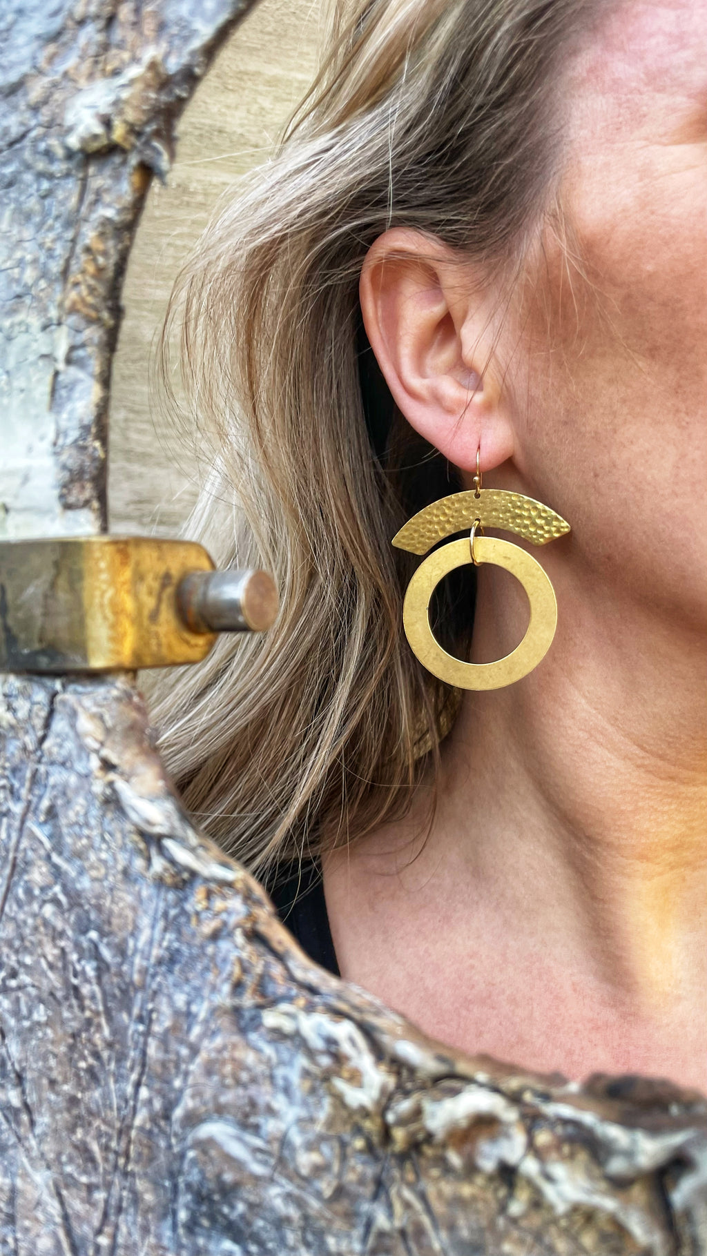 Nomad Brass hoops