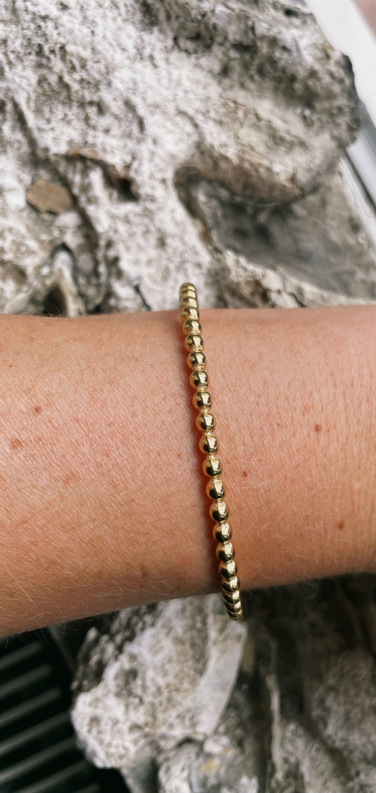 Arm cuff bolletjes 2 goud
