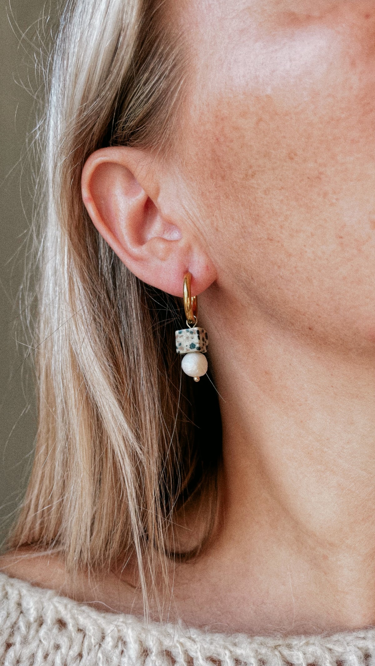 Labradorite & pearl