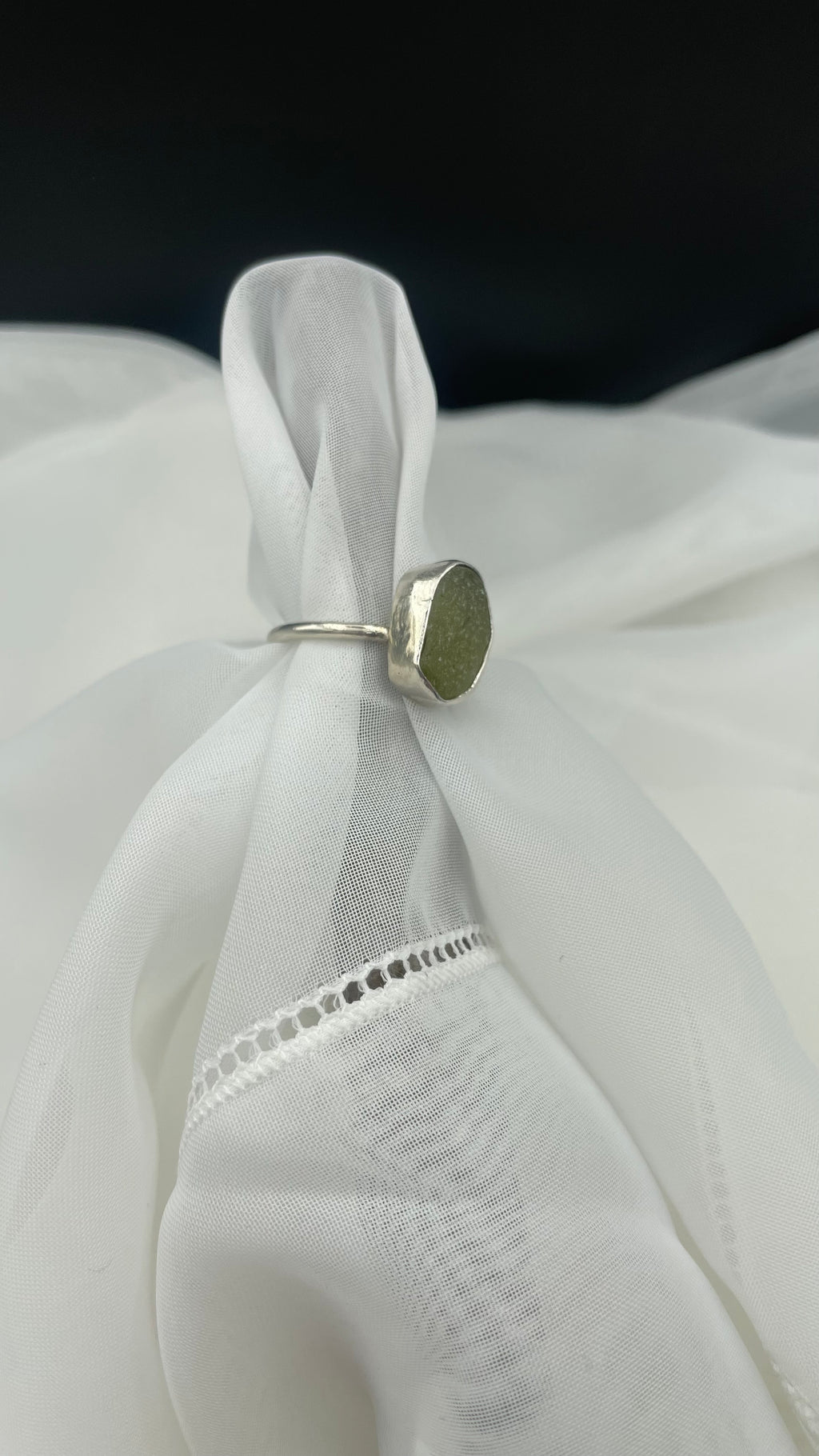 Sea glass ring