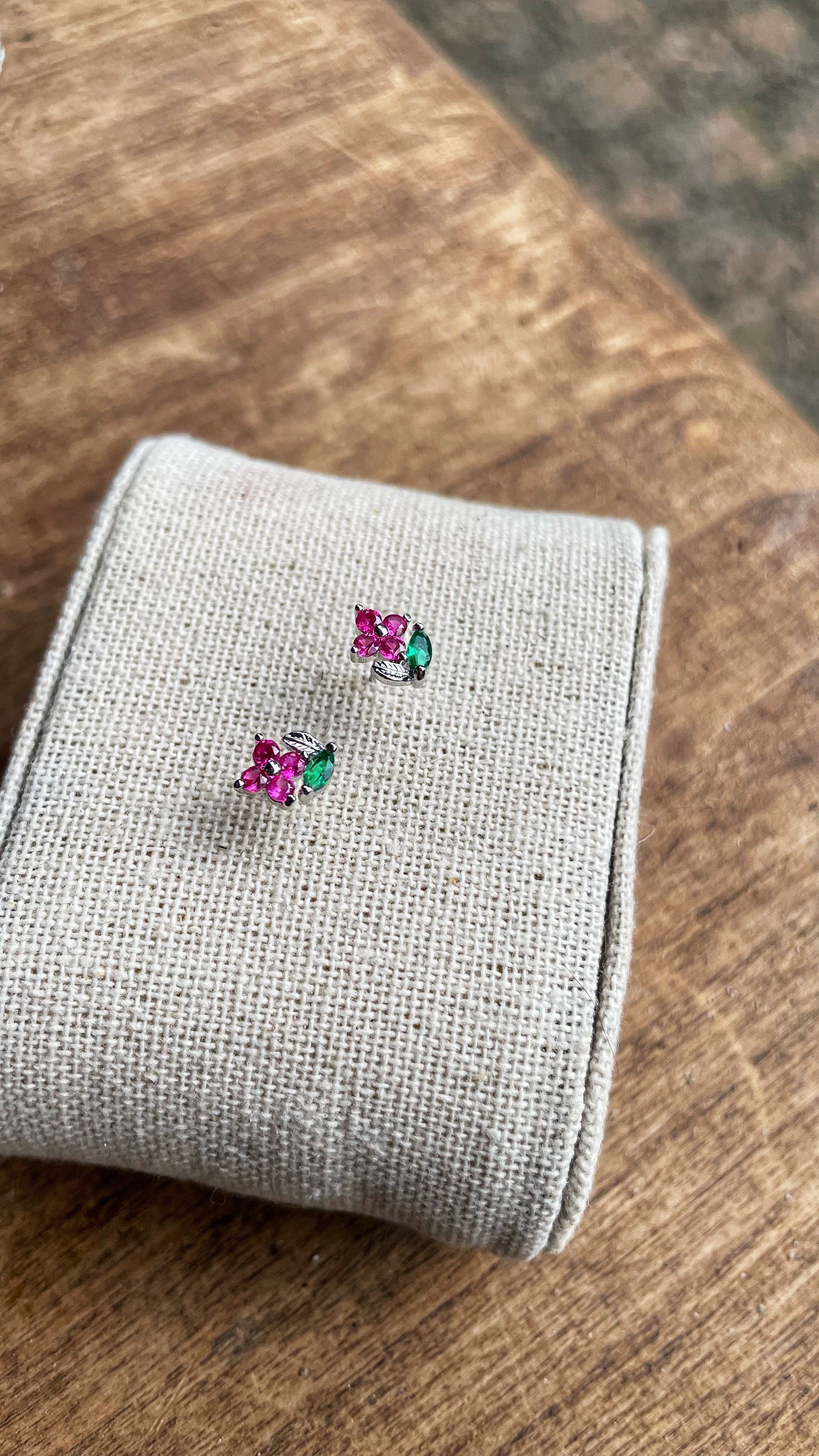 Mini flowers per stuk zilver