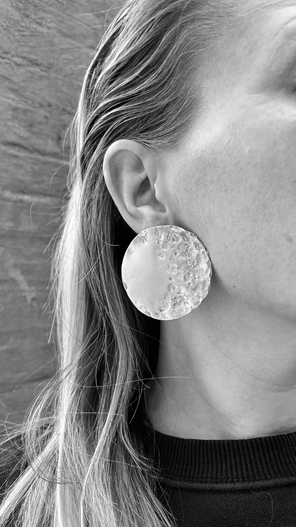 Full moon earrings