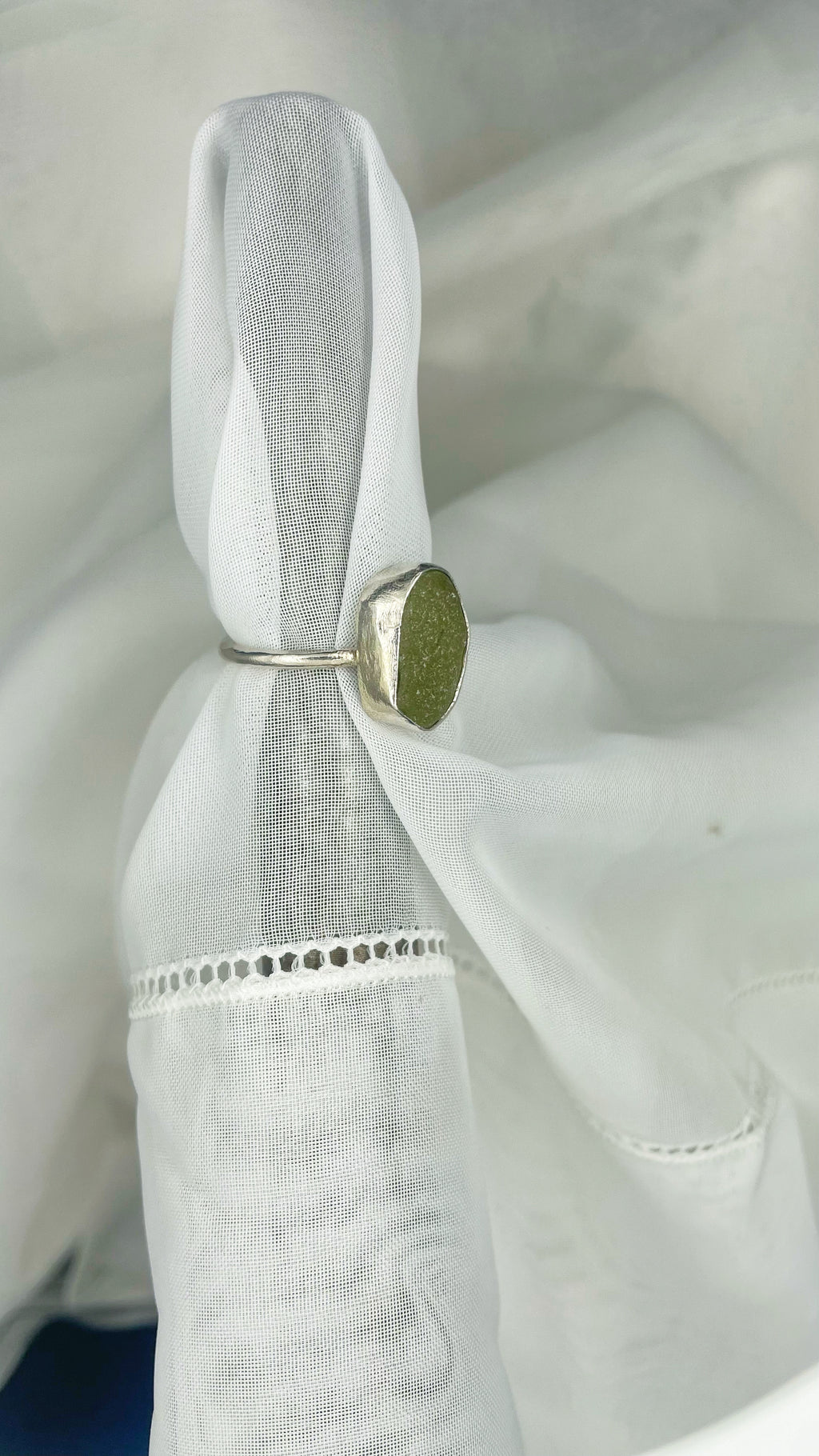 Sea glass ring