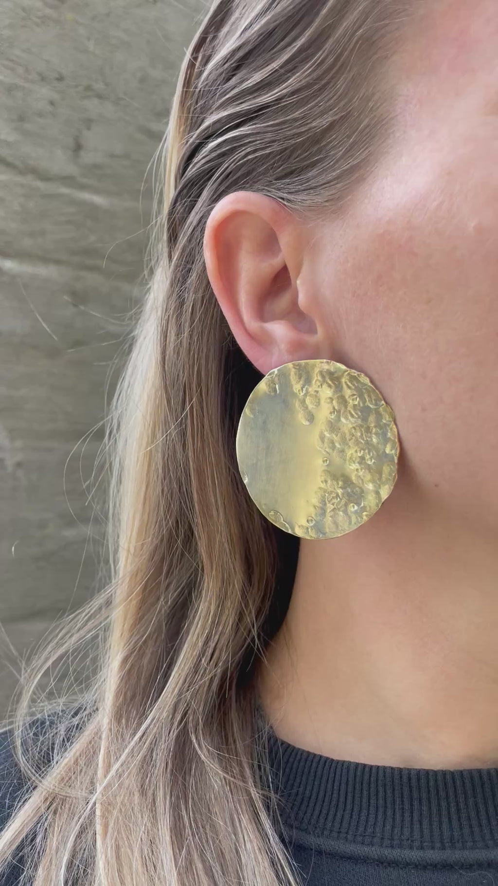 Full moon earrings